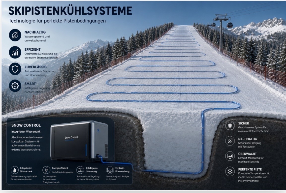 Skipisten Kühlgerät Mobil