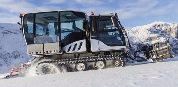 Husky mit Personenkabine