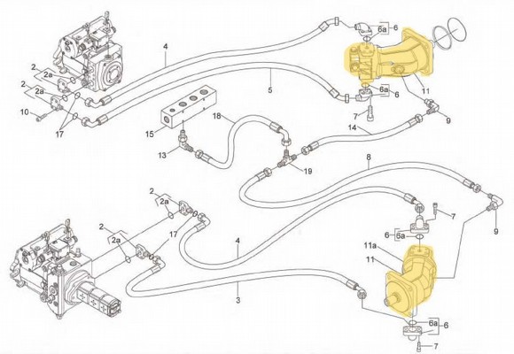 HUSKY HYDRAULIKMOTOR No. R5915 